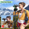 Picture of Tydeux L-Type Metal Binocular Fixed Bracket Tripod Adapter Mount Holder Tripod Bracket for Travel and Hiking, Bird Watching, Sports Events, Theater and Concert