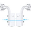 Picture of Wireless Bridge with 2 Brackets, 5.8G Point to Point WiFi Bridge, 2KM Long Range Outdoor CPE with 2x100Mbps LAN Ports, 24V PoE Injector, Ideal for Barn, Garage, or Shop Network Extension