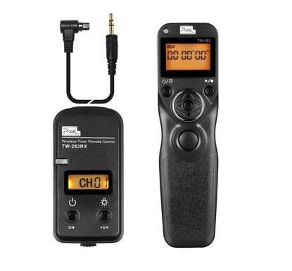Picture of Pixel Timer Wireless Shutter Release Remote Control TW-283 N3 Intervalometer Compatible with Canon R3, R5, R5C, 10D, 1DX, 1DC, 1DS, 1D, 5D, 5DS, 5DSR, 6D, 7D, 50D, 40D, 30D, 20D