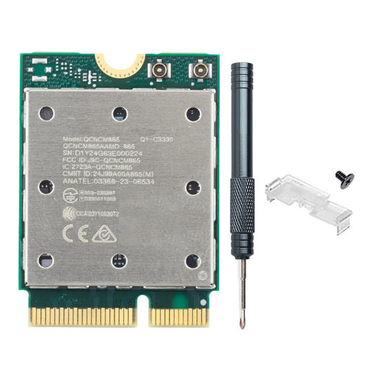 Picture of WiFi 7 QCNCM865 M.2 Key E WiFi Card BT5.3 Tri-Band Network Card 5800Mbps M.2 CNVIo Wireless Adapter for All AMD Motherboards Win 11 Only