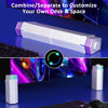 Picture of Jeecoo M20 Bluetooth Computer Speakers for PC Desktop Monitor, Gaming PC Sound Bar - Wired USB-Powered, Superb Stereo Sound, with LED Lighting (White)