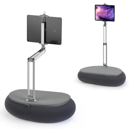 Picture of elitehood Tall Tablet Pillow Stand Holder, Long Arm Adjustable Kindle Pillow Stand for Reading in Bed, 360°Rotation iPad Stand for Bed Compatible with 6” - 13” iPad Kindle iPhone