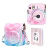 Picture of WOGOZAN Protective Case for Fujifilm Instax Mini 12 Instant Camera - With Light-sensitive Holes, Lower Right Lens Fit, Specially Designed for Mini 12 Camera (Blue Pink Watercolor)