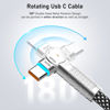 Picture of USB C to USB C Cable 10FT 240W, 180°Rotating USB C Cable Braided Type C Charger Cable Fast Charge for iPhone 16/16Pro/16Plus/16ProMax,MacBook Air,iPad Pro,Pixel,Samsung Galaxy S23/S24 Ultra-Black