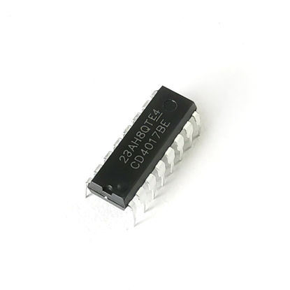Picture of TQDLYKHS New 15Pcs for CD4017 CD4017BE DIP-16 CMOS Decade Counter with 10 Decoded Outputs IC Chip CD4017B