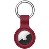 Picture of Linsaner Compatible with AirTag Case Keychain Air Tag Holder Silicone AirTags Key Ring Cases Tags Chain Apple AirTag GPS Item Finders Accessories，Wine Red