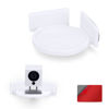 Picture of Mini Circular Corner Shelf Mount for Security Cameras, Baby Monitors, Speakers, Plants & More, Universal Holder, Strong Adheasive, No Mess, Screwless by Brainwavz (White)