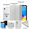 Picture of MoKo for iPad 10th Generation Case 2022, Slim Stand Hard PC Translucent Back Shell Smart Cover Case for iPad 10th Gen 10.9 inch 2022, Support Touch ID, Auto Wake/Sleep,Silver