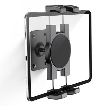 Picture of TeQable Tablet Wall Mount, 360° Rotating iPad Wall Mount Holder, Compatible with 4.7"-12.9" Tablets Including Phones, iPad Pro/Mini/Air, Samsung, Kindle, Galaxy Tab - Ideal for Gym, Kitchen, Work Use