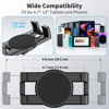 Picture of TeQable Tablet Wall Mount, 360° Rotating iPad Wall Mount Holder, Compatible with 4.7"-12.9" Tablets Including Phones, iPad Pro/Mini/Air, Samsung, Kindle, Galaxy Tab - Ideal for Gym, Kitchen, Work Use