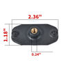 Picture of HYSHIKRA Universal Mobile Transceiver Installation Pad Board, Aluminum 25mm 1" Ball Adapter Compatible with RAM Mounts B Size Double Socket Arm