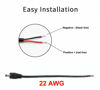 Picture of COOLM 10 Pack 3.5mm x 1.35mm DC Power Male Plug Jack to Bare Wire Open End Pigtail Power Cable Cord 3.5x1.35mm for DC Power Supply IP Camera CCTV Security Camera Surveillance Cable Repair Replacement