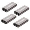 Picture of Togconn USB C Coupler 4 Pack, USB C Female to Female Connector, USB Type C Female to Female Extension Adapter Supports Fast Charging and Data Transfer Extension, up to 10GBbps