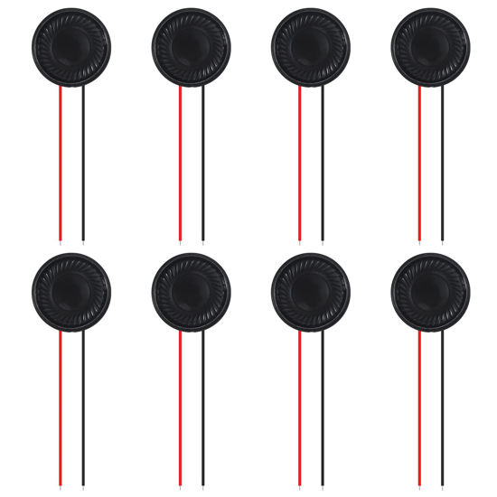 Picture of 8Pcs 8 Ohm 2W Speaker 8ohm Round 28mm Loud Speakers Compatible with Small Loudspeaker Audio MP3 MP4 Player Speaker