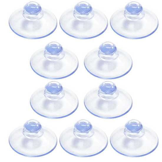 Picture of SYGGDERS 10 Pcs Radar Detectors Mount Suction Cups, Compatible with AutoBoxClub Mount Clear Cobra Escort and Beltronics Radar Detector Mount.