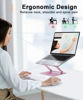 Picture of Aoviho Laptop Stand Holder - Adjustable Desk Laptop Riser - Foldable Notebook Computer Stands for MacBook Air Pro HP Lenovo Dell Samsung Chromebook, Up to 15.6 inch (Rose Gold)