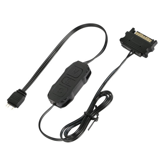 Picture of CERRXIAN 5V 3PIN ARGB Controller,Built-in Light Mode,SATA Power Supply,for Motherboards Without 5V ARGB,or DIYARGB Fans,ARGB Light Strips,Lighting Boards,Etc