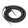 Picture of Uvital 1 Pack 25FT Black Extra Long Phone Handset Cord(Coiled Length 3FT), Phone Cord for Landline, RJ9 Telephone Cords for Landline Phones, Phone Handset Cord, Phone Cable for Yealink SIP Phone