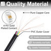 Picture of Uvital 1 Pack 25FT Black Extra Long Phone Handset Cord(Coiled Length 3FT), Phone Cord for Landline, RJ9 Telephone Cords for Landline Phones, Phone Handset Cord, Phone Cable for Yealink SIP Phone