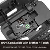 Picture of Label KINGDOM TZe-355 24mm Black Label Tape Replacement for Brother TZe355 1 Inch White on Black TZe Tape 0.94 Compatible with Brother P Touch Black Tape for PTD600 PTP710BT PTP700 PT2730, 3-Pack