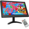 Picture of Hikity 11.6 Inch Small HDMI Monitor 1920x1080P Portable CCTV Monitors with BNC, AVI, VGA, HDMI Input Cable, Remote Control, Built-in Speakers, for PC, CCTV, Security Camera, Raspberry Pi, X-Box