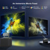 Picture of Projector with WiFi and Bluetooth Portable Outdoor: [Auto Focus/Keystone/360° Stand] Smart TV 4K Movie Projector with Apps Netflix Licensed 850 ASIN 3D Dolby Audio 50%Zoom Android Home Camping Ceiling