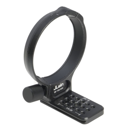 Picture of Hersmay Tripod Collar Mount Ring for Canon RF 100-500mm F4.5-7.1 L is USM Lens Support Camera Quick Plate Arca-Swiss Tripod Ring Adapter Accessories
