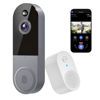 Picture of Lunelyx 1080P Video Doorbell Camera, Wireless Indoor/Outdoor Surveillance Camera, Cloud Storage, 2.4G WiFi Only, AI Human Detection, Instant Alert, Night Vision, Two Way Audio (Silver)
