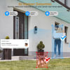 Picture of Lunelyx 1080P Video Doorbell Camera, Wireless Indoor/Outdoor Surveillance Camera, Cloud Storage, 2.4G WiFi Only, AI Human Detection, Instant Alert, Night Vision, Two Way Audio (Silver)
