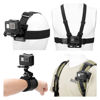 Picture of K&F Concept Accessories Set for GoPro Hero 13/12/11/10/9/8/7/6/5/4/DJI Osmo Action Series/Pocket 3/2/Insta360 X4/X3, Chest Strap Harness+Backpack Clip+360° Rotating Head Strap Mount and Wrist Strap
