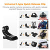 Picture of K&F Concept Accessories Set for GoPro Hero 13/12/11/10/9/8/7/6/5/4/DJI Osmo Action Series/Pocket 3/2/Insta360 X4/X3, Chest Strap Harness+Backpack Clip+360° Rotating Head Strap Mount and Wrist Strap