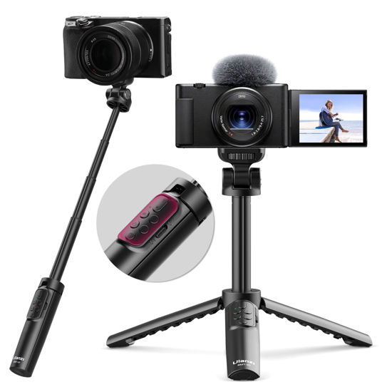 Picture of ULANZI RMT-01 Wireless Shooting Grip & Tripod for Sony, Canon, Nikon & Other Vlog Cameras or Smartphones, Selfie Video Recording Vlogging Accessories Portable Hand Size for Content Creators & Vloggers