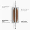 Picture of UPERGO Vertical Laptop Stand for Desk, Laptop Holder to Dock MacBook, MacBook Pro and Other Laptops, Black Walnut Wood