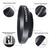 Picture of 77mm Universal Metal Lens Hood,Wide Angle Lens Hood Compatible All 77mm Brands Camera Lens(and Easy to Install and Remove) 1pcs 77mm Lens Cap