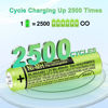 Picture of TrianglePatt 4 Pack BK-40AAABU Ni-MH AAA Rechargeable Battery for Panasonic,1.2v 400mah Rechargeable AAA Batteries Panasonic Cordless Phones, Electronics,Remote Controls