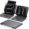 Picture of ESR iPad Pro 11 Inch Case with Keyboard (M4, 2024), iPad Pro 11(5th Gen) Keyboard Case with Easy-Set Magnetic Stand, Portrait/Landscape Modes, Removable Protective Case, Rebound 360 Series, Black