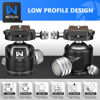 Picture of Tripod Head 44mm Low Profile Ball Head, WEYLLAN DH44 360 Degree Metal Panoramic Camera Ball Head Mount with Two Quick Release Plates, Arca Ballhead for Tripod Monopod DSLR Camera Max Load 55lbs/25kg