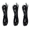 Picture of JMZLY RJ12 Cable Phone Cord RJ12 6P6C Male to Male Straight Wired for Both Data and Voice Use Black - 6.6Feet 3 Pack