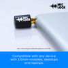 Picture of Mic-Lock Mini 3.5mm for Headphone Port - Microphone Audio and Data Security - Privacy Protector for Laptops, Smartphones, Tablets, and Computers (Black, Single Pack)