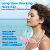 Picture of Neck Fan Portable Neck Fans Rechargeable Personal Fans For Your Neck Wearable Fan Neck Air Conditioner Cooling Neck Fan With 360 Degree Rotation 2000mAh For Travel Sports Walking And Outdoor Working