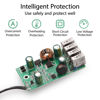 Picture of LeMotech DC Converter with Battery Clip 12V 24V to 5V Step Down 4-Port USB Power Adapter Charger Portable for iPhone iPad Android and Tablet Chargers