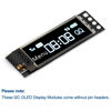 Picture of MakerFocus 2pcs I2C OLED Display Module 0.91 Inch I2C SSD1306 OLED Display Module White I2C OLED Screen Driver DC 3.3V~5V for Arduino ESP8266 ESP32 STM32