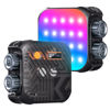Picture of K&F Concept RGB Video Light, 360° Full Color Portable Photography Light, LED Camera Light w 21 Light Effects, 2500K-9900K CRI 96+, 2000mAh Rechargeable Photography Lighting for Vlogging, Selfie, Black