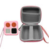 Picture of Hard Carrying Case and Silicone Skin Cover for YOTO Mini Screen-Free Bluetooth Audio Player, Compatible Accessories for Yoto Mini Make Your Own Card - Kids Screen-Free Bluetooth Audio Player (Pink)