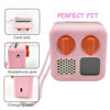 Picture of Hard Carrying Case and Silicone Skin Cover for YOTO Mini Screen-Free Bluetooth Audio Player, Compatible Accessories for Yoto Mini Make Your Own Card - Kids Screen-Free Bluetooth Audio Player (Pink)