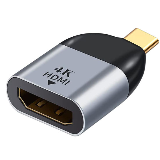 Picture of Herfair USB C to HDMI Adapter 4K, Type-C to HDMI Female Converter (Thunderbolt 3 Compatible) for MacBook Pro/Air, iPad Pro, Galaxy Phones, Huawei Mate60, More