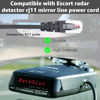 Picture of Hodeoo RJ11 Power Cord Compatible with Escort Radar Mirror Wire Detectors,Model (3005201M) Max 360C MaxCam Redline,Max Max2 Max 360,Inline Fuse,9500ix 8500x50 Redline