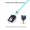 Picture of ADCAUDX SATA-III Cable:12 Inches,3 Pack SATA 6Gbps Cables Flexible SATA Cable,Straight SATA SSD Cable,Thin-SATA Cable with Locking Latch for SSD, HDD, Blue (0.3M)
