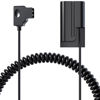 Picture of F1TP D-tap to NP-F550 Dummy Battery Coiled Power Cable for Sony NP NP-F550/770/570 NP-F970 Atomos Ninja Monitor Power LED Light (D-TAP to NP-F550 Dummy Battery)