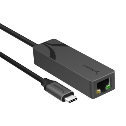 Picture of SABRENT USB Type-C to 5G Ethernet LAN Adapter - Aluminum Body, 5Gbps Multi-Gig LAN Speeds, Backward Compatible with 1GbE/2.5GbE, Bus-Powered, Durable, Plug-and-Play for USB-C Devices (NT-C5GA)